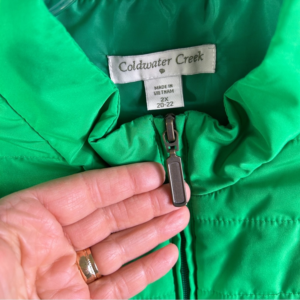 Light weight quilted vest, wear as part of outfit or as lightweight warmth layer